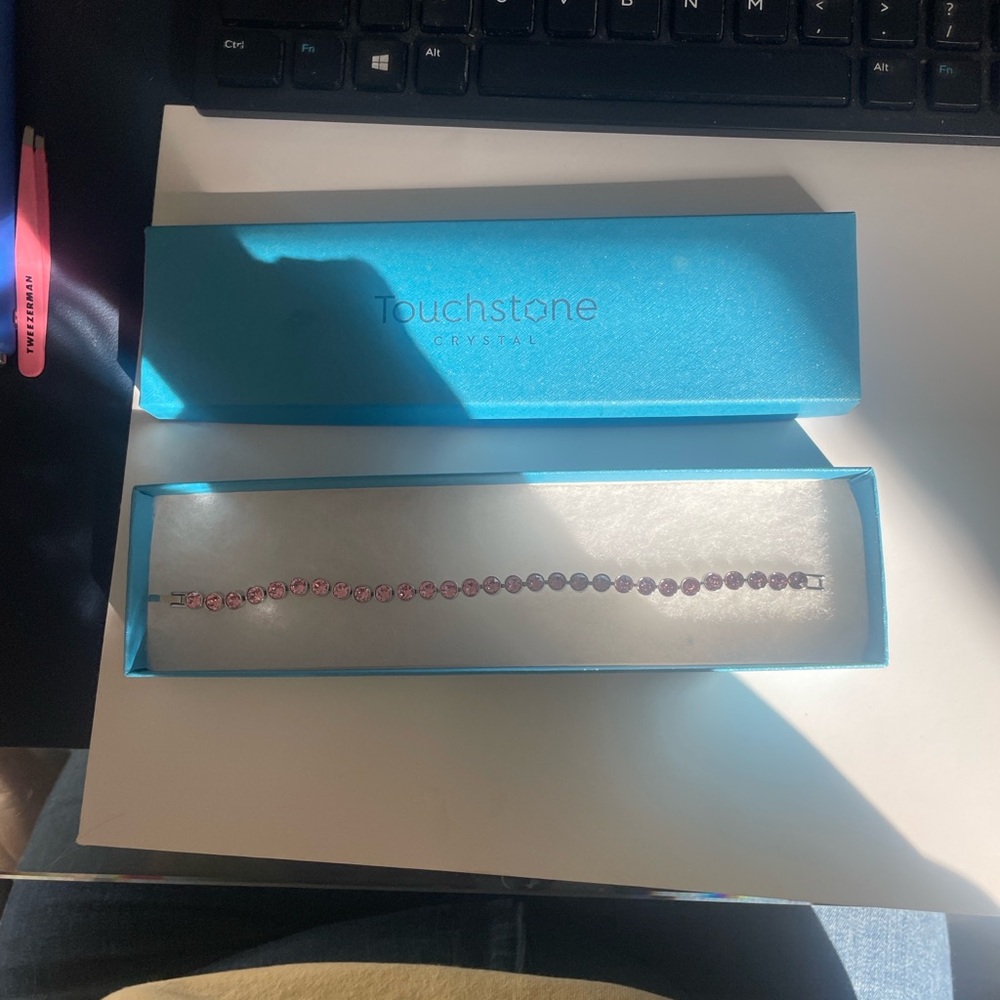 Touchstone Crystal by swavorski pink ice Bracelet,
Brand new in box.